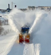 Первый российский самоходный снегоочиститель 